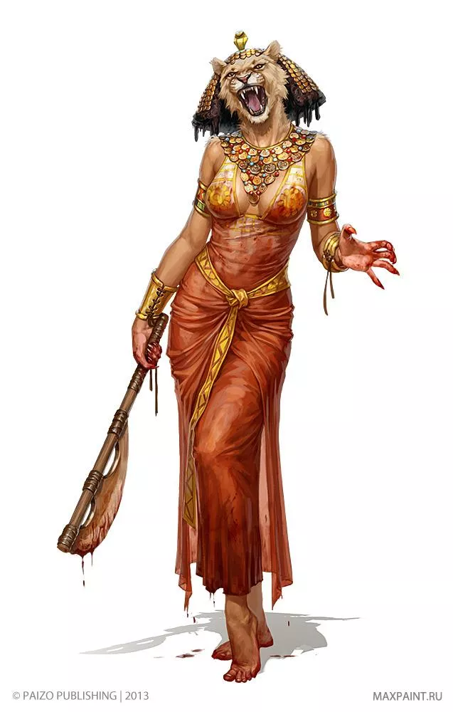 Sekhmet, by katemaxpaint posted by morapol
