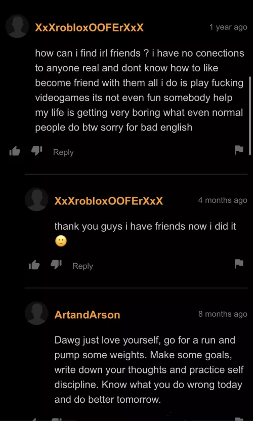 self advice by LemonWasTakenX2