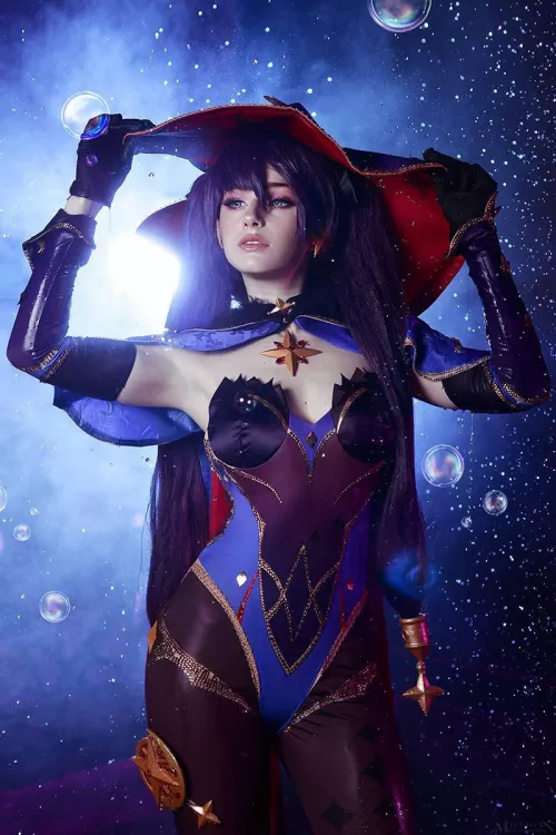 [self] Mona from Genshin Impact cosplay by likeassassin by likeassassin
