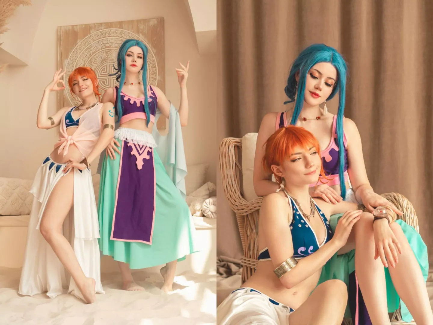 [Self] Nami and Vivi by CarryKey and Komori posted by CarryKey
