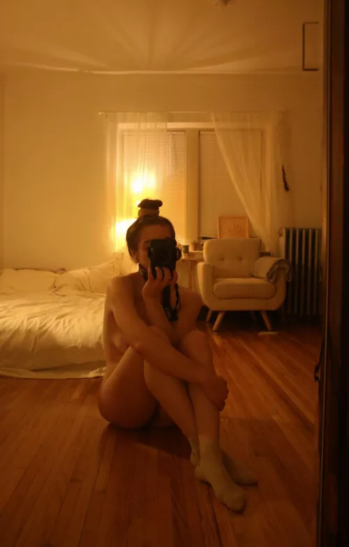 self portrait in my old studio by naltiak_