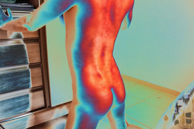 Self portrait in neon by LuigiDeLuca