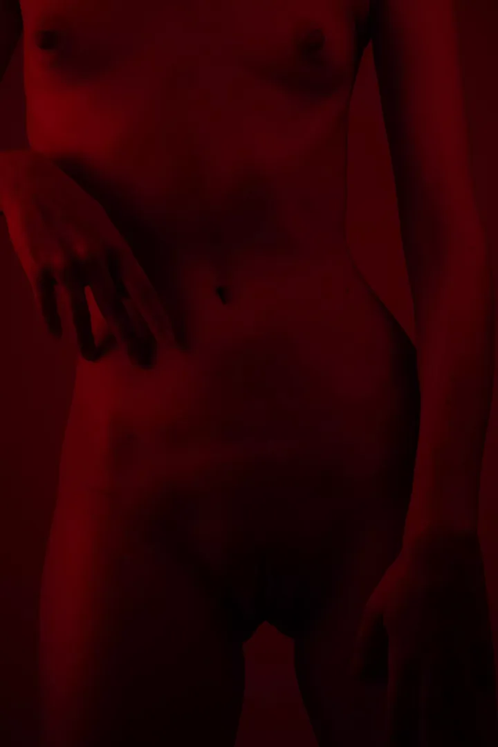 Self portrait with red light posted by sophiaemilia