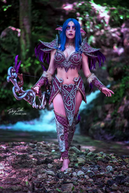 [Self] Tyrande Whisperwind - World of Warcraft (finally new outdoor photos!) by tsukiiseki