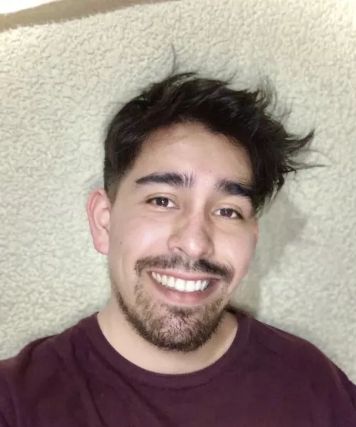 selfie smiling, good night or day (don't know what time you see this) by DAZTROM