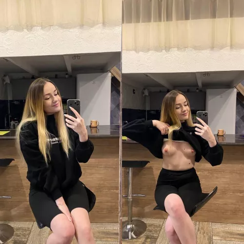 selfies can be much more interesting if lift the sweater, right?) by shadowraze17