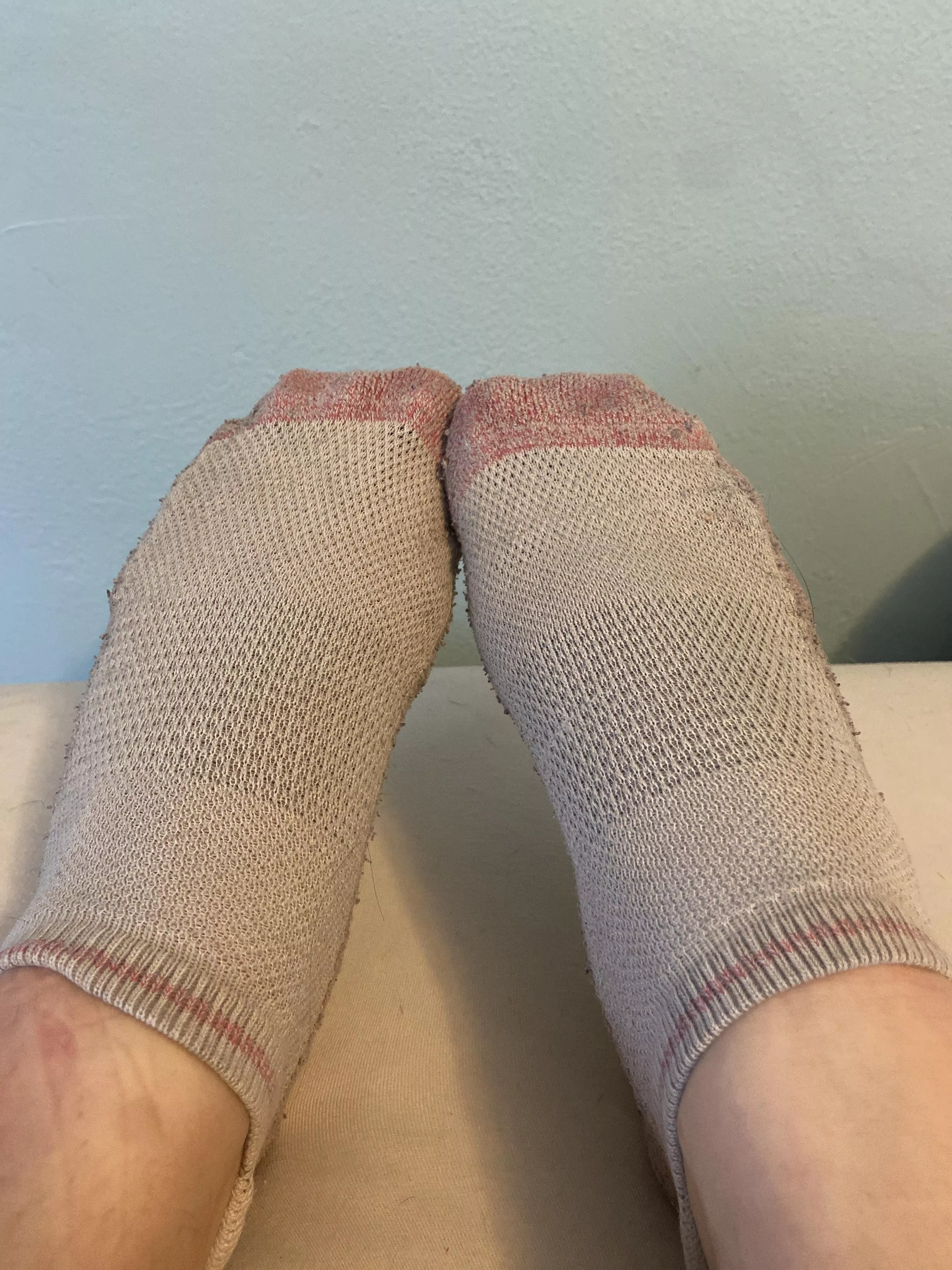 [selling] 8 year old socks 💕 wearing all day 💕 $20 💕 DM for deets posted by pretty_princess0525