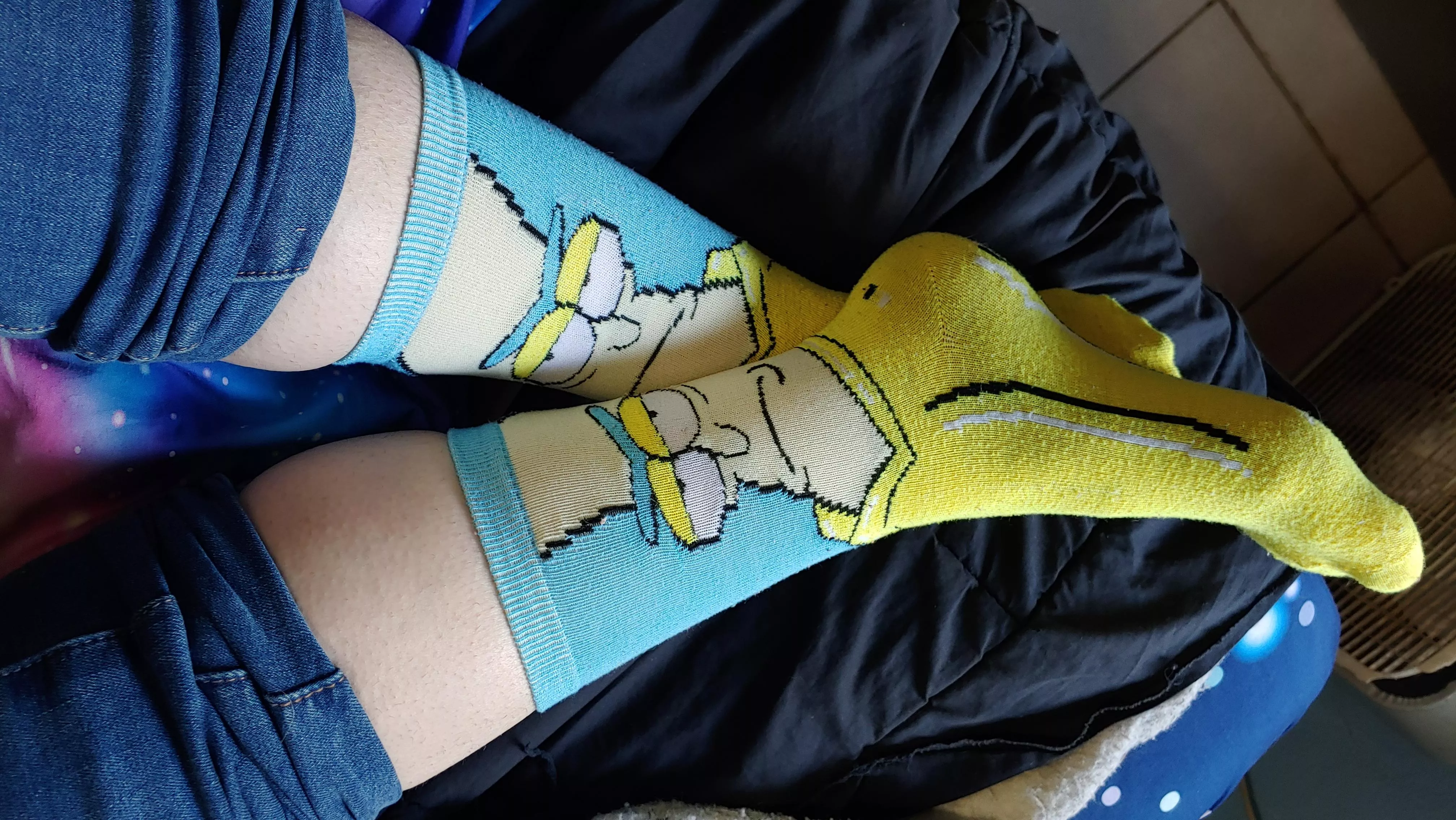 [SELLING] Banana Rick socks 🍌 Wearing today, available tomorrow morning! posted by DezrtBat