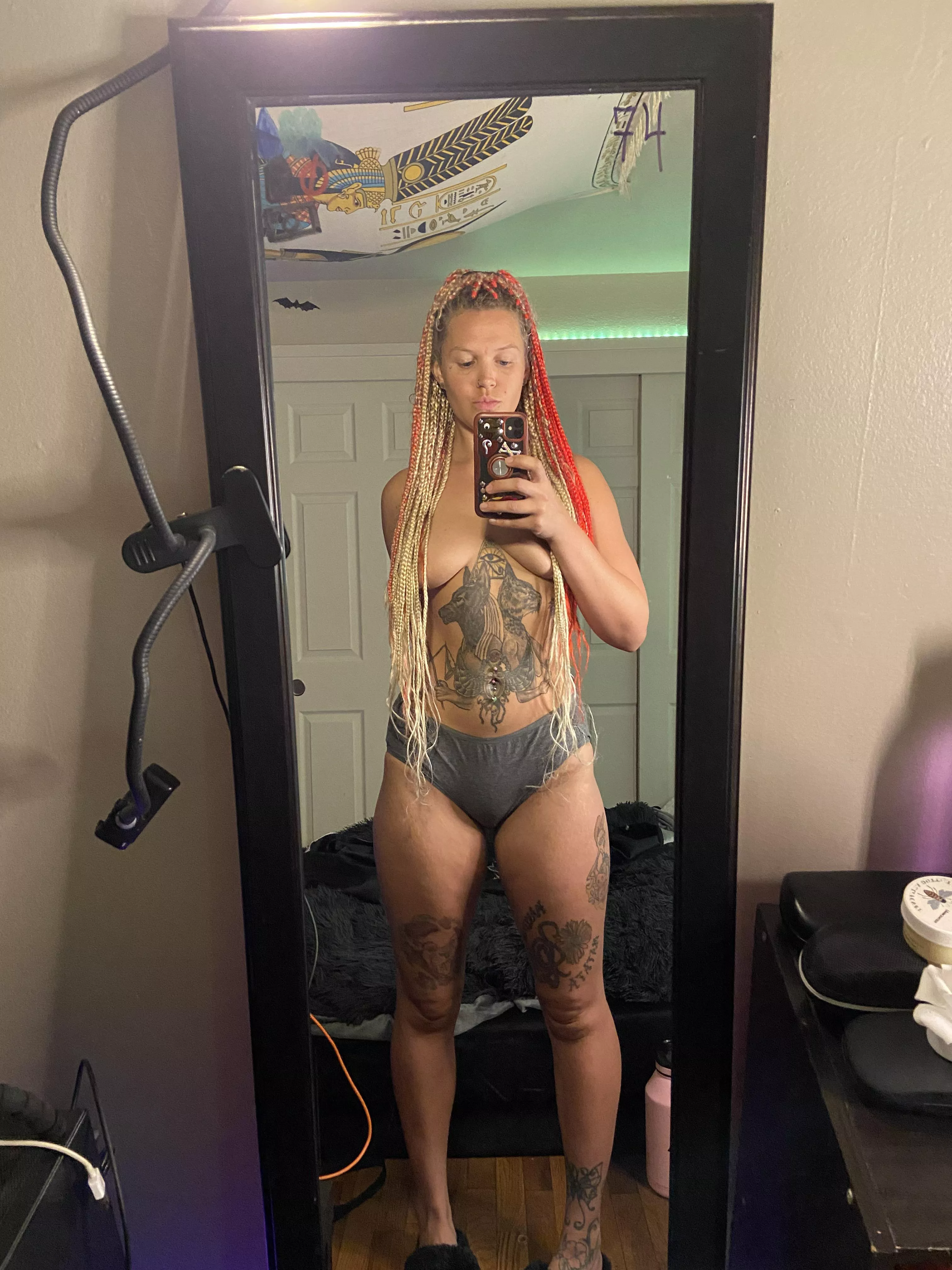 [Selling] Dirty Panties. Worn for a week. So many workouts, so much play time, package includes pictures and chit chat 💗 posted by LadyPhoxxy