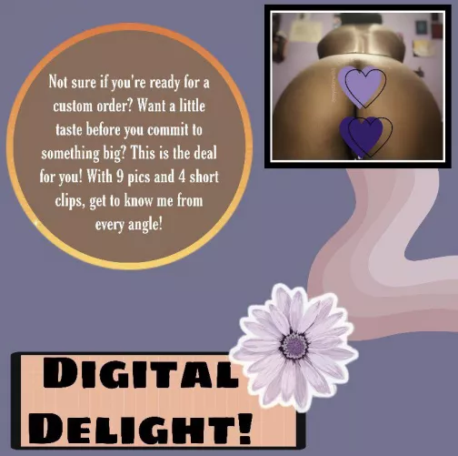 [selling] This cute Digital Delight bundle is perfect for first time buyers! Get a view of my body from all different angles! 🍑💦 by mysticmel94