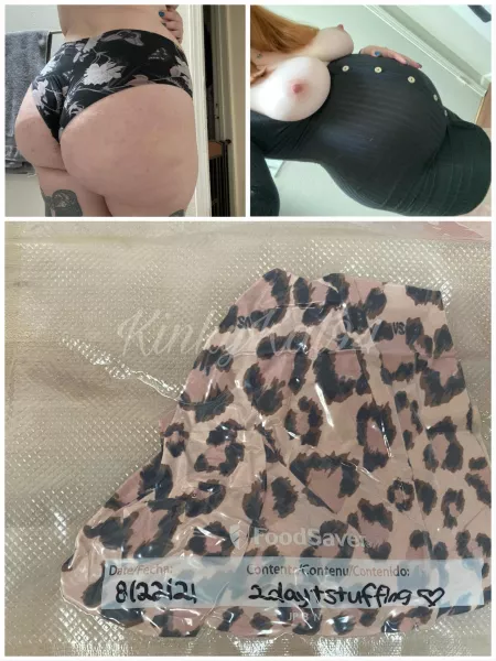 [Selling] [US] 44 days or less to get your own pair of vacuum sealed Creamy pregnancy panties!🤰👅 Link to drawer and pricing for add ons in comments👙Kik xredheadbeautyx to buy or Telegram xkatastrophic by KinkyKat94