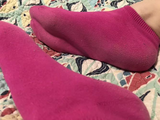 💋[Selling]💋Hot pink nylon ankle socks! Worn for a long day of work in the hot FL sunshine 😋 PM me with any questions, I can’t say “Yes!” unless you ask!😘 by colette149