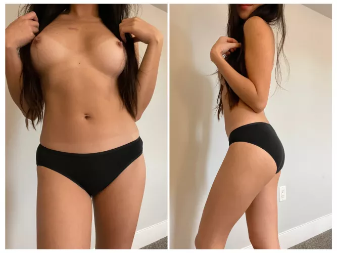 [Selling][US] I got my panties a little wet, wanna feel? 😚 DM me to get a pair of my sweet, smelly panties 💜