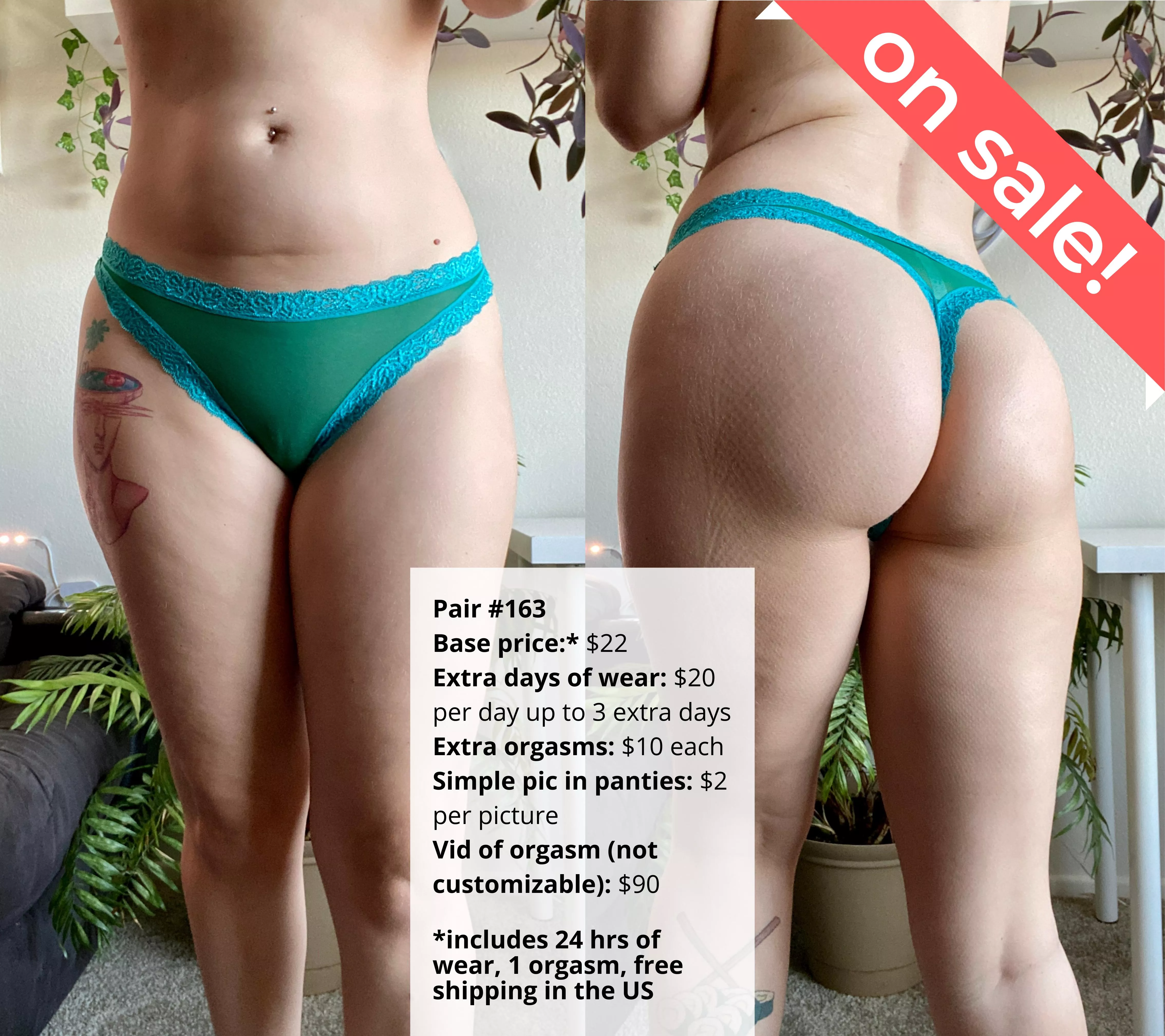 [Selling][US] my panty drawer has pics of me wearing each pair I have available! posted by veggiebabyy