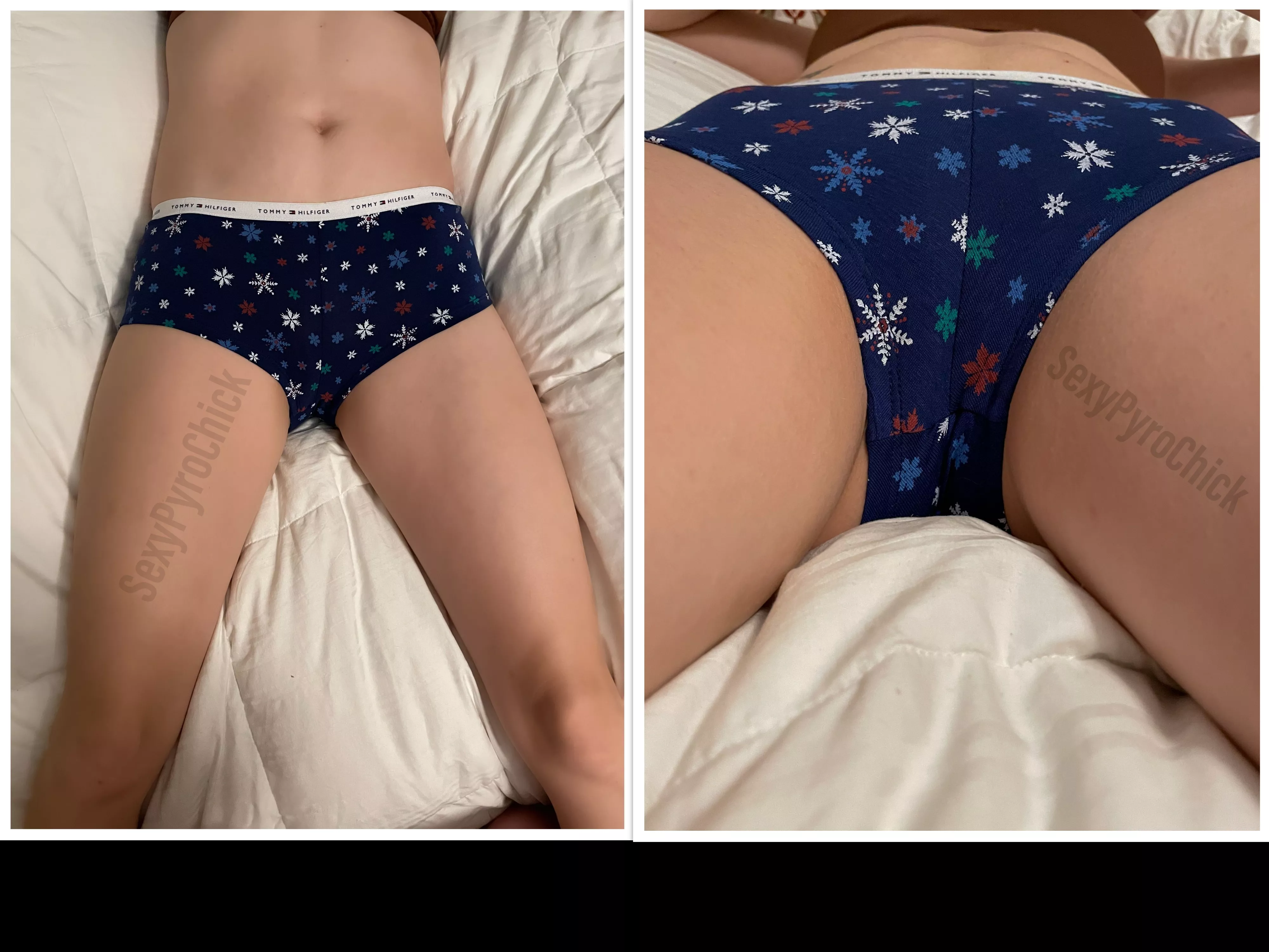 [Selling](USA)❄Let it snow panties❄Ready for me to fill them with cream for you 👅Looking for something different ❓ Check out my profile to raid my panty drawer🩲[$30] posted by SexyPyroChick