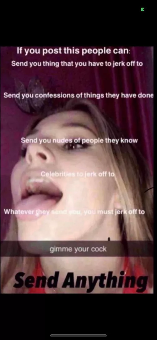 Send all you’ve got and see if you can jerk to a Tgirl for the first time by johnmiddleton2005