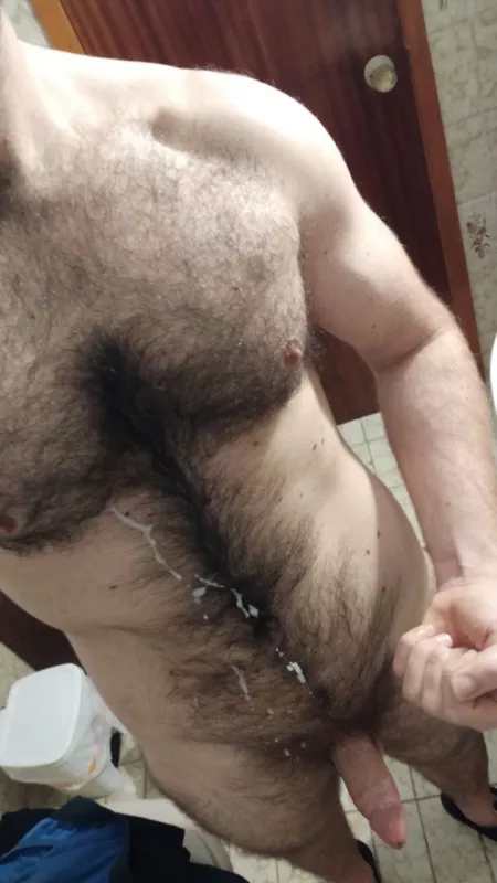Sent this pic to my bf. Felt fucking horny and sore after arms workout. I was already hard when I finished it. by Krackom