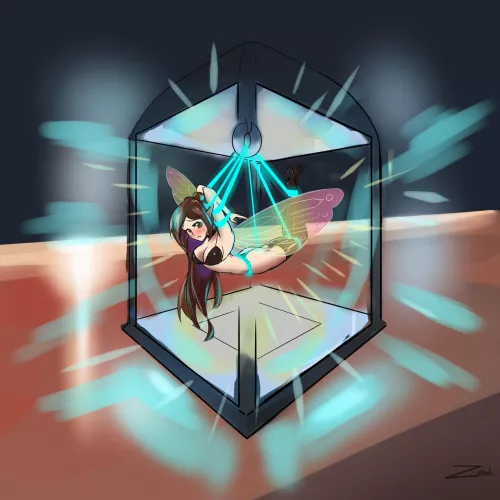 Sephrine the captured fairy (Zeah-Draws-NSFW) by Flappabill