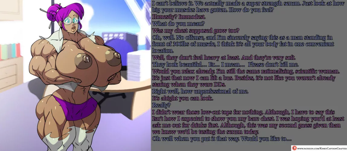 Serum [female muscle growth][breast expansion] by KinkyCaptionCrafter