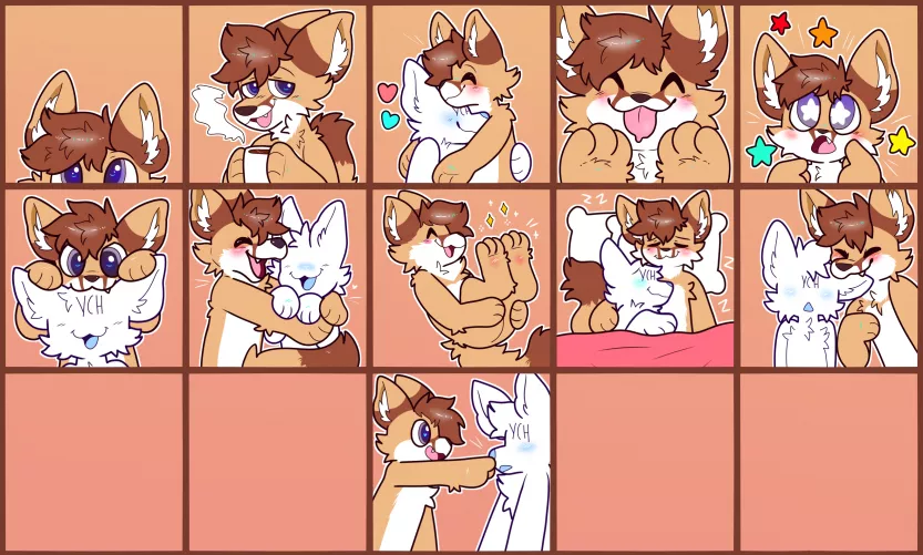 Set of stickers for Empulse! foxfoxfox <art by me @spookyfoxinc on twitter> by spookyfoxinc