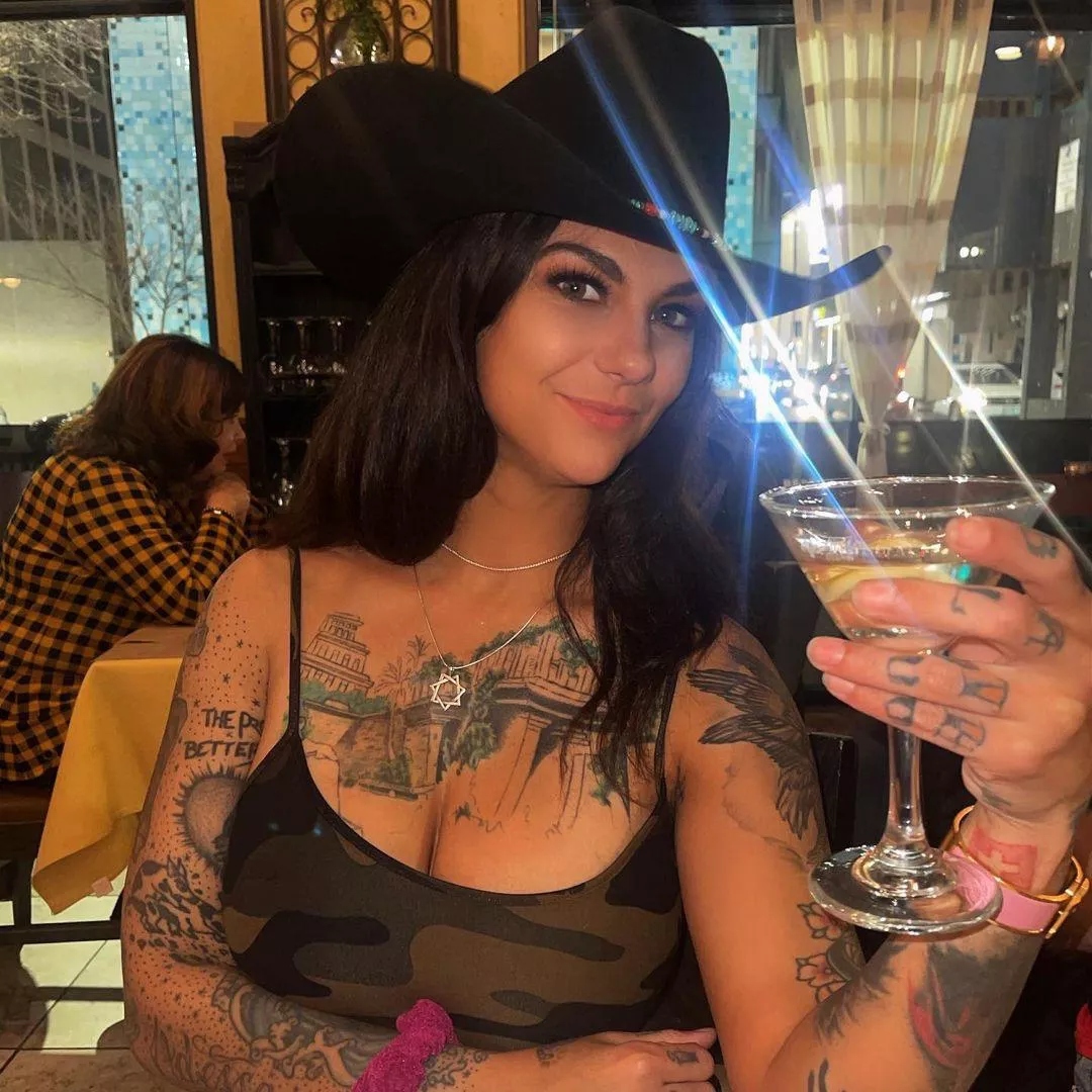 Sexy, big titty, tatted up cowgirl 😍 posted by StormerG