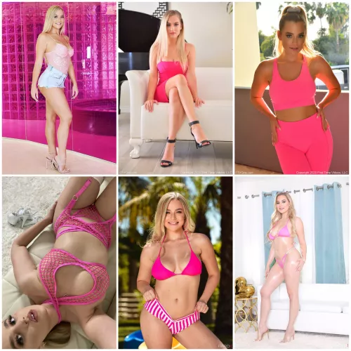 Sexy Blonde Blake Blossom - Pick her pink outfit by dog4K