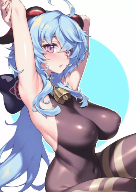 Sexy Blue Haired Waifu. by LewdLoveLust