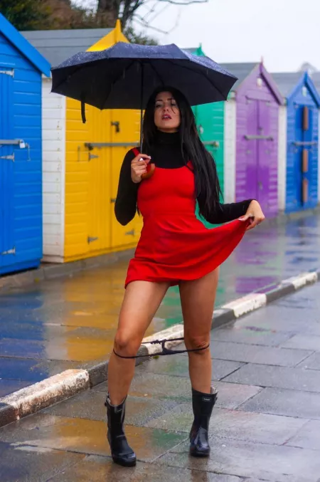 Sexy brunette girl by Nearby_2946