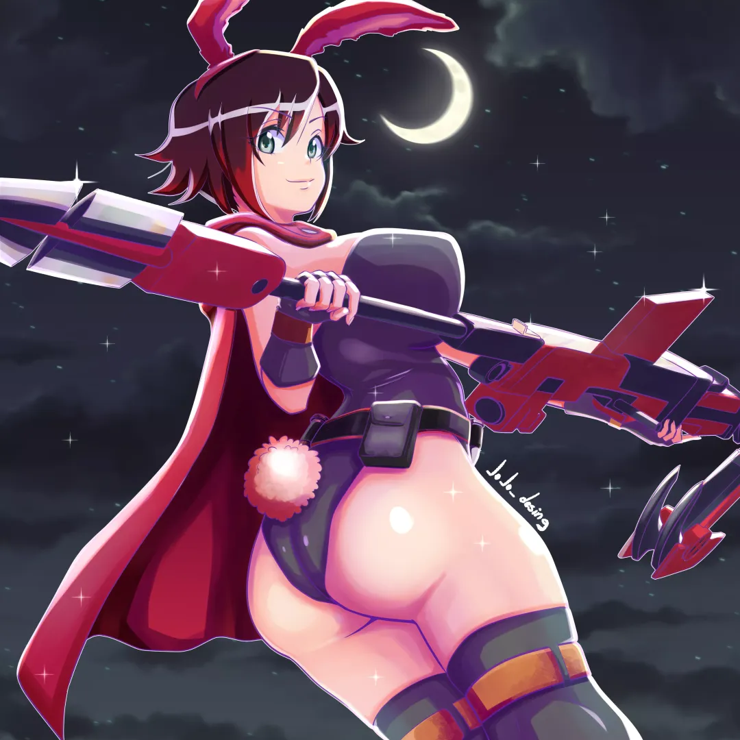 Sexy bunny girl outfit ruby (rafaelrivero114) [rwby] commissioned by me posted by darkrobbe1