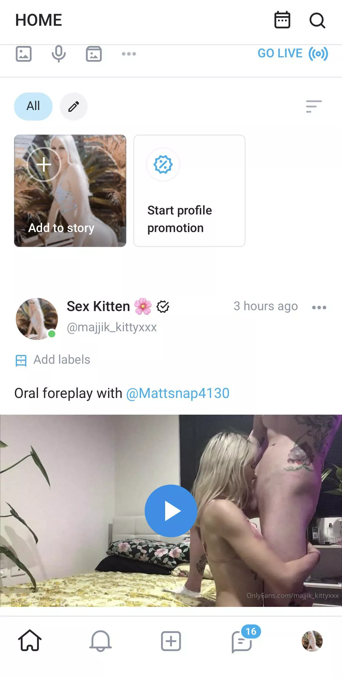 Sexy foreplay sucking His cock whilst he’e using my glass wand to get me extra wet posted by Luna_Majjik