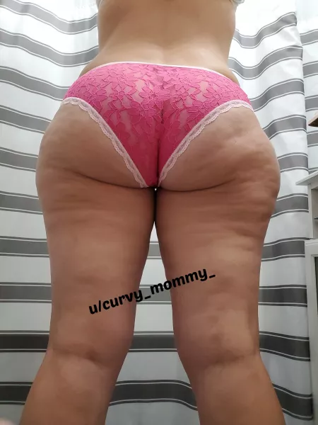 Sexy in my lace fullbacks!! Love how they hug my ass!! by curvy_mommy_