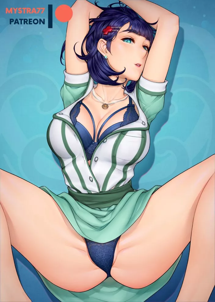 Sexy panties barely covering her plump pussy posted by Henthigh_Senpai