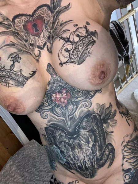 Sexy tats and titties by bbcforwhitewife