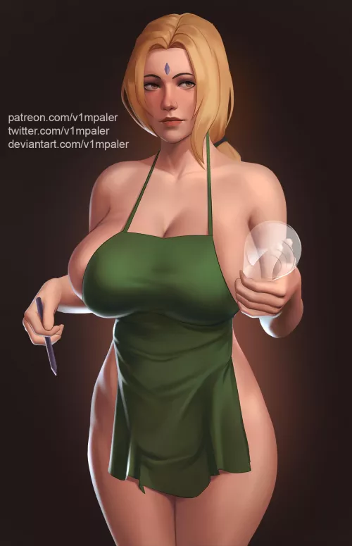 Sexy Tsunade as barista? by fancyspark