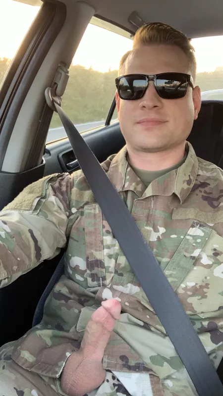 Sgt Schlong 🍆 cruzin in traffic 🚘 ladies military cock buffet all u can eat 🤤 by Blancod35