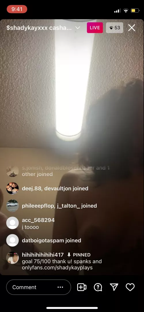 SHADYKAY live now. Username in the picture! by johnnbearr