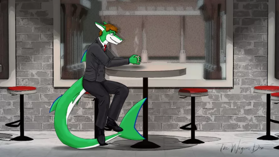 Shamrock at the Cafe by Lynn the Wagon at TheWagonsDen.com by Shamcrock