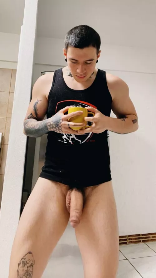 sharing my coffee by riccimorx