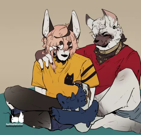 Shark sock buds 🦈 (by me hushloafs@twitter) by HushTheBlues