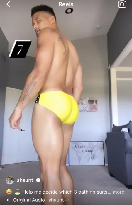 Shaun T showing off that delicious peach on Instagram 🤤 by thecornucopia