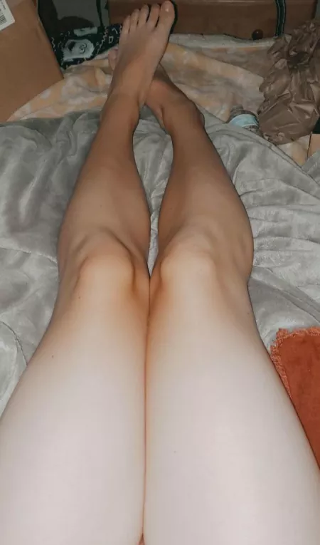 Shaved my legs all the way this time... I love how smooth they look and feel 🥰 by LuckiTrap