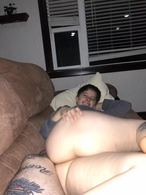 She ain’t the only one smilin’ 🍑🤤 by JadenJameson