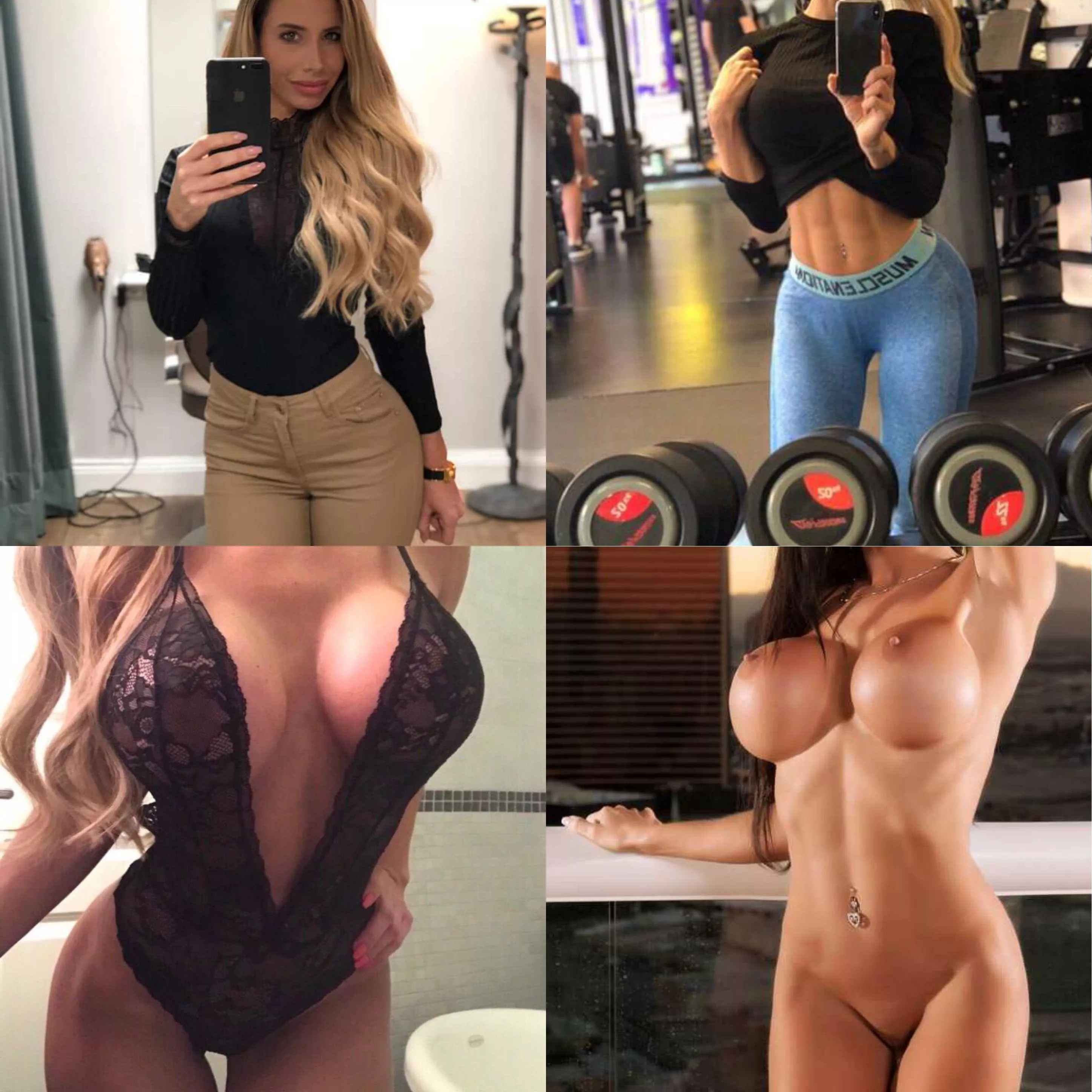 She can be anything you want her to be: casual date, fit gym babe, your personal lingerie model, or sex toy posted by going-fast