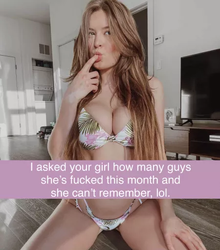 She can’t even remember if you were on of them by Hfowriter