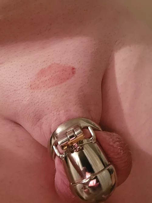 She gave me a kiss goodnight! by Locked_Sissy_Lylira