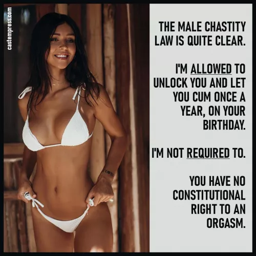 She has the law on her side... by CageYourMan