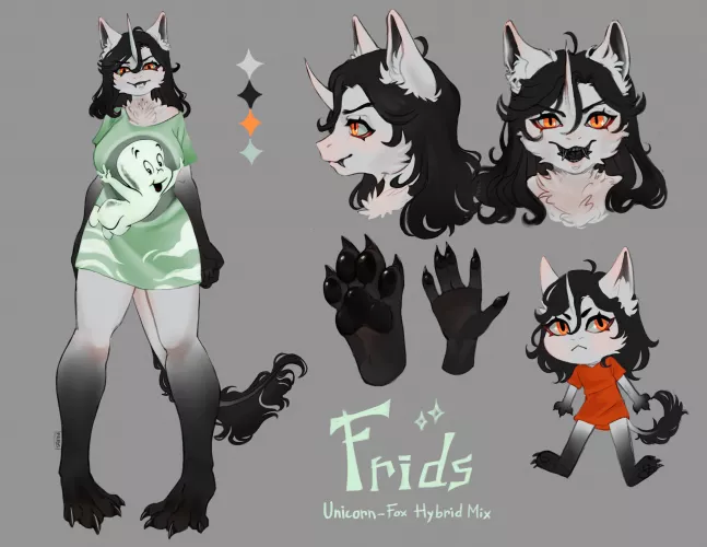 She is finally done!! I present you my fursona ^^ (by me) by FridaCat000