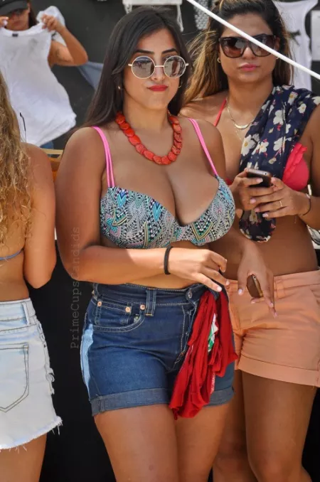 She is perfectly filling the Bikini Top by FanningLuver