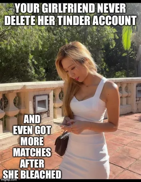 She is texting with serval white bulls while dating with you. You knew it but your rice dick is hard and start imagining…. by asia9394