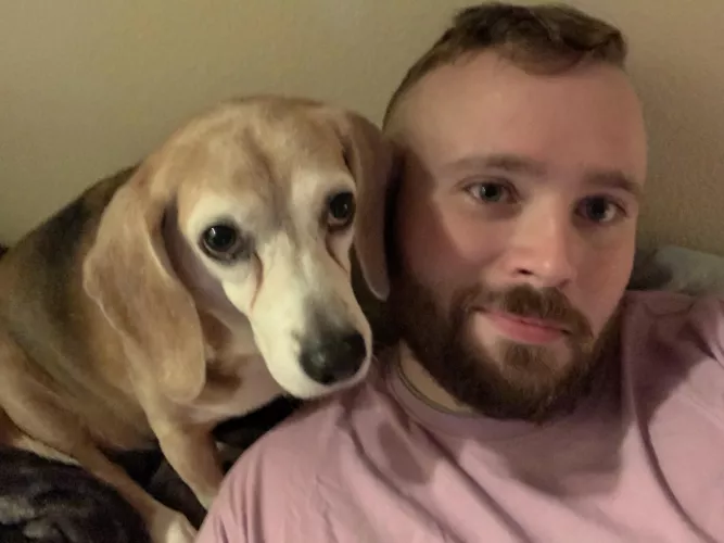 🐶 ♥️ 🐻 She just turned twelve. Hope she’s with me for plenty more. by anarchophysicist